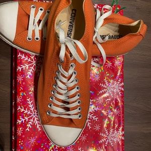 Orange Converse All Star Sneaker Shoes